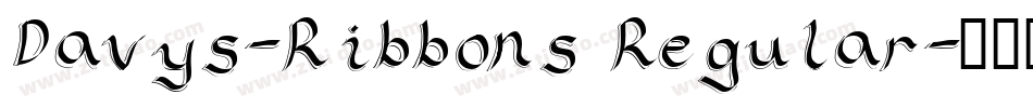 Davys-Ribbons Regular字体转换